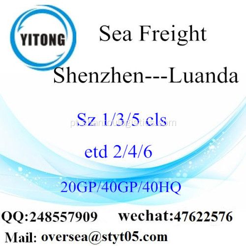Mar de Porto de Shenzhen transporte de mercadorias para Luanda